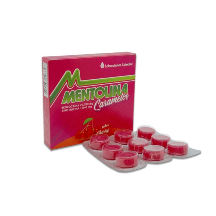 MENTOLINA CHERRY CJ X 9 CARAMELOS única