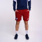 Bermuda Training Nacional Hombre Beige, ordeaux, Blanco