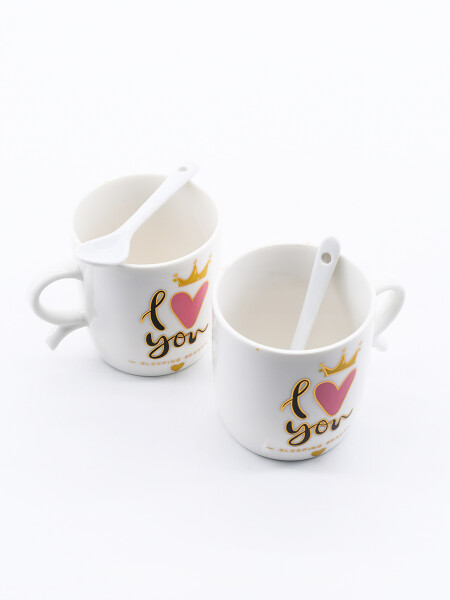 TAZAS LOVE NEGRO