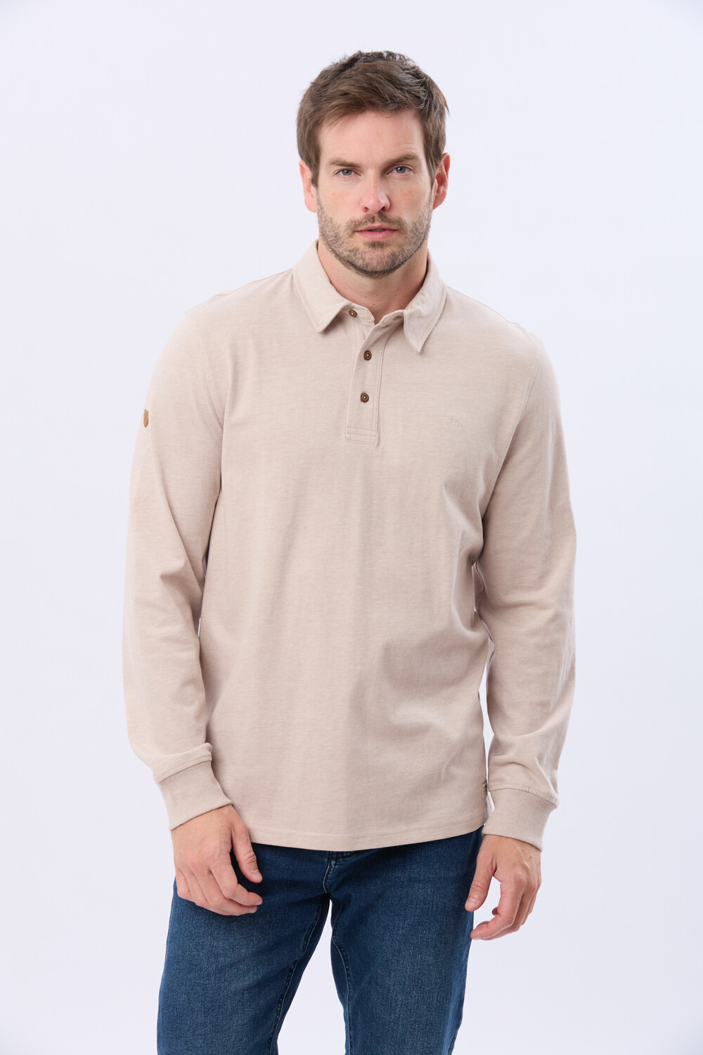 REMERA POLO DE ALGODON Beige