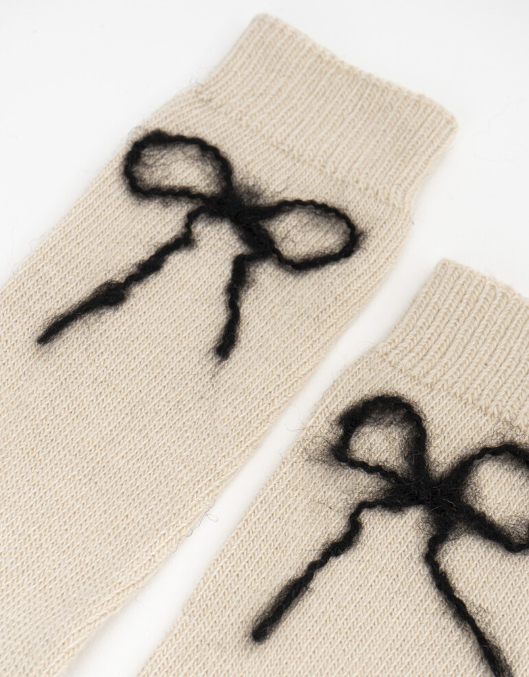 Medias 3/4 Medias Moño - Combinacion Bicolor