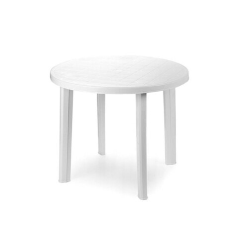 MESA DE PLÁSTICO REDONDA 90 CM MOR TONDO Blanco