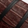 Mini Bag Viena En Cuero Grabado Croco Red Tabaco