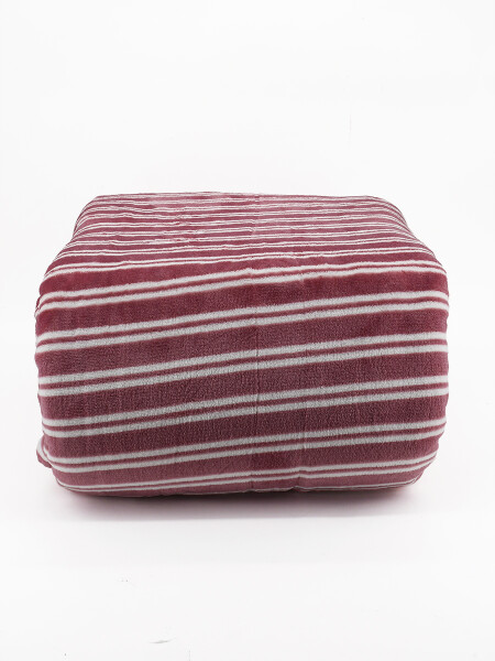 MANTA SHERPA PRINT 2 PLAZAS BORDEAUX
