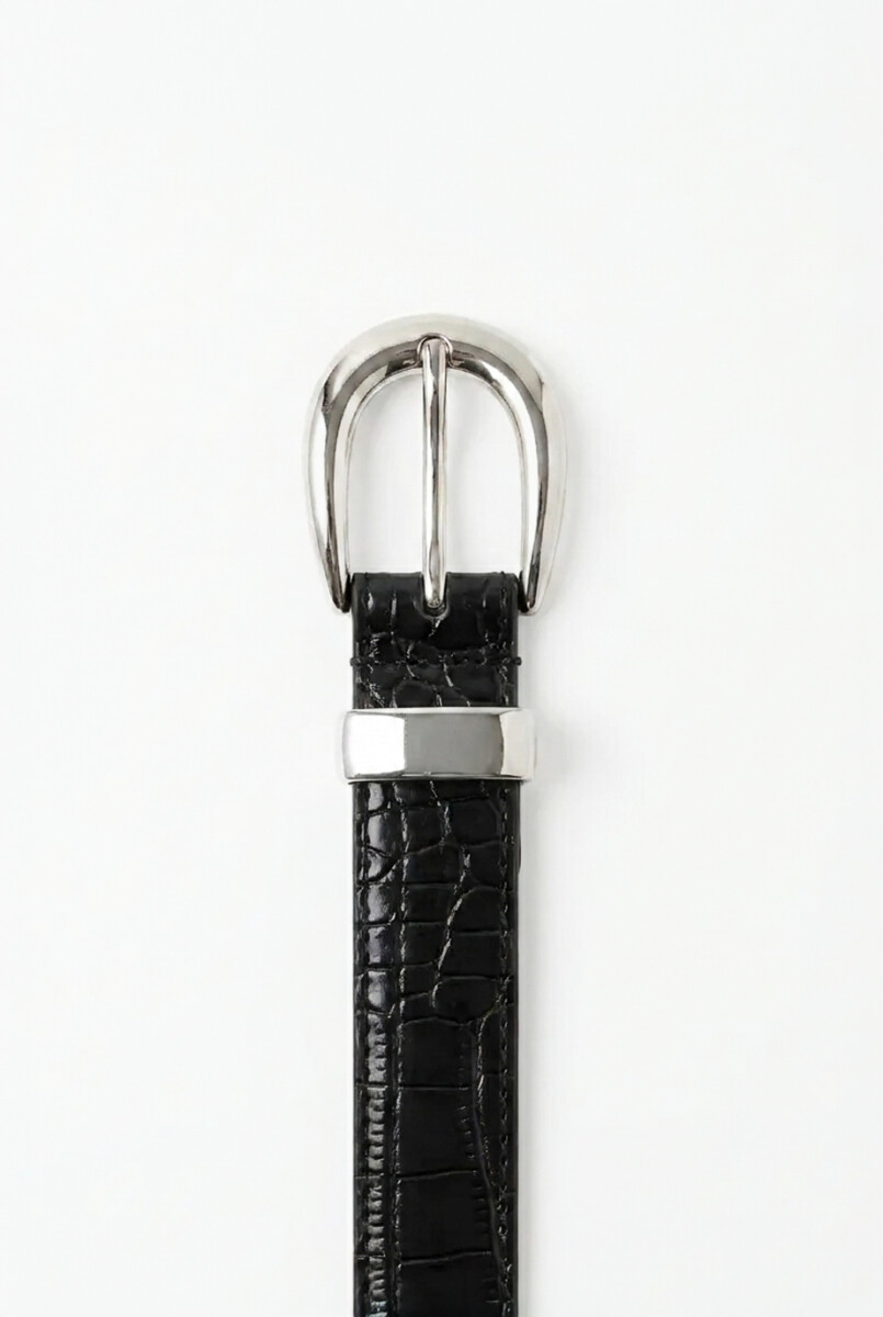 Cinturón crocco - negro 