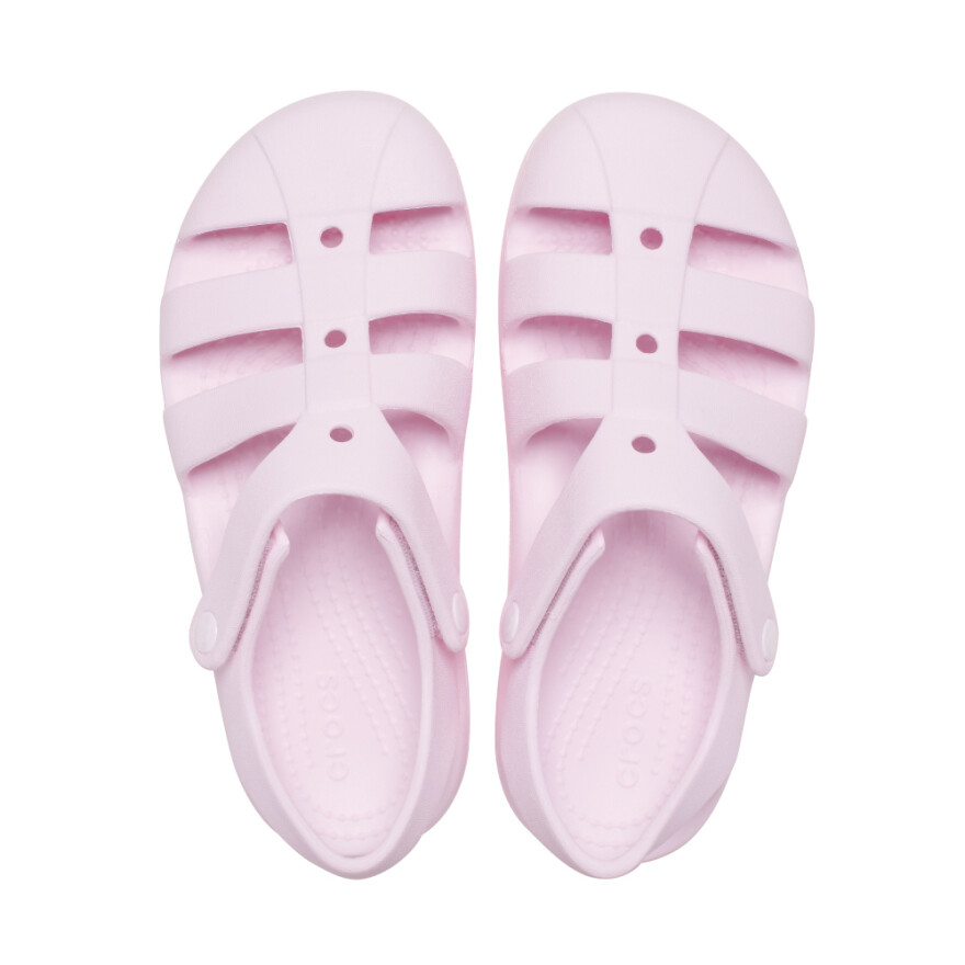 Sandalias Crocs Classic Fisherman T - Niños 1 a 5 años Pink Milk