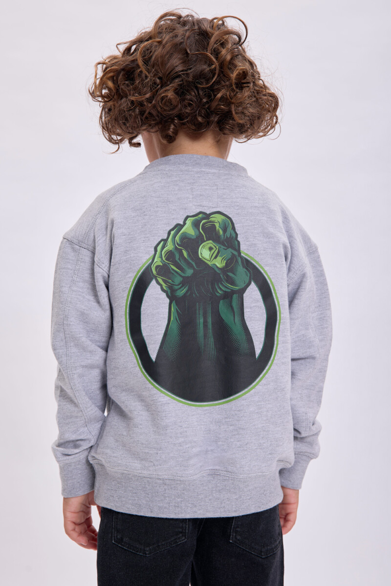 Buzo deportivo Hulk Gris Melange