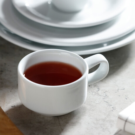 Pocillo de Café Expreso Recto Actualite 85 ml Blanco Porcelana Corona Pocillo de Café Expreso Recto Actualite 85 ml Blanco Porcelana Corona