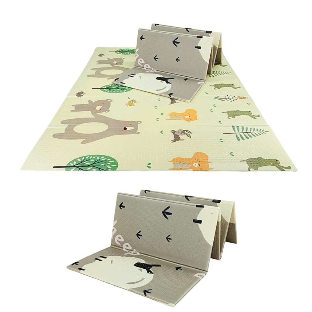 Alfombra Infantil Plegable Y Reversible - Antideslizante D 