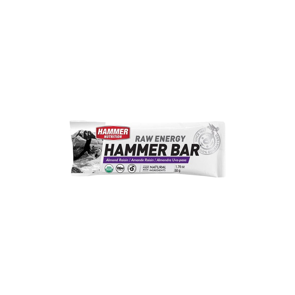 Barrita Enregética Hammer Energy Bar Almendras Y Pasas 50grs 