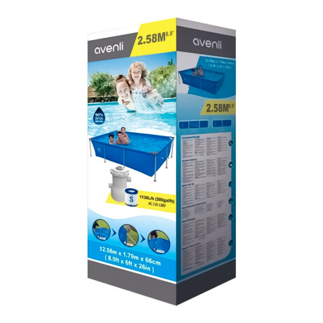 Piscina Jilong 2612 L Estructural 258X179 C/ Filtro Piscina Jilong 2612 L Estructural 258X179 C/ Filtro