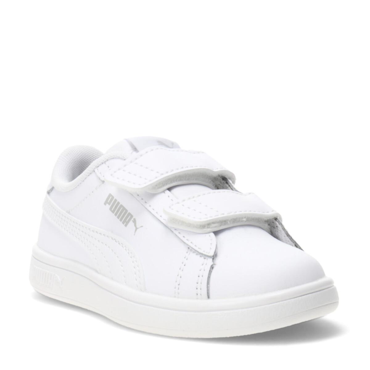 Championes Infantiles Puma Smash 3.0 Leather - Blanco 