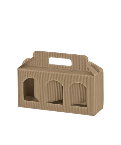 Caja corrugado 3 ventanas 19x6 x12 - AVANA Caja corrugado 3 ventanas 19x6 x12 - AVANA