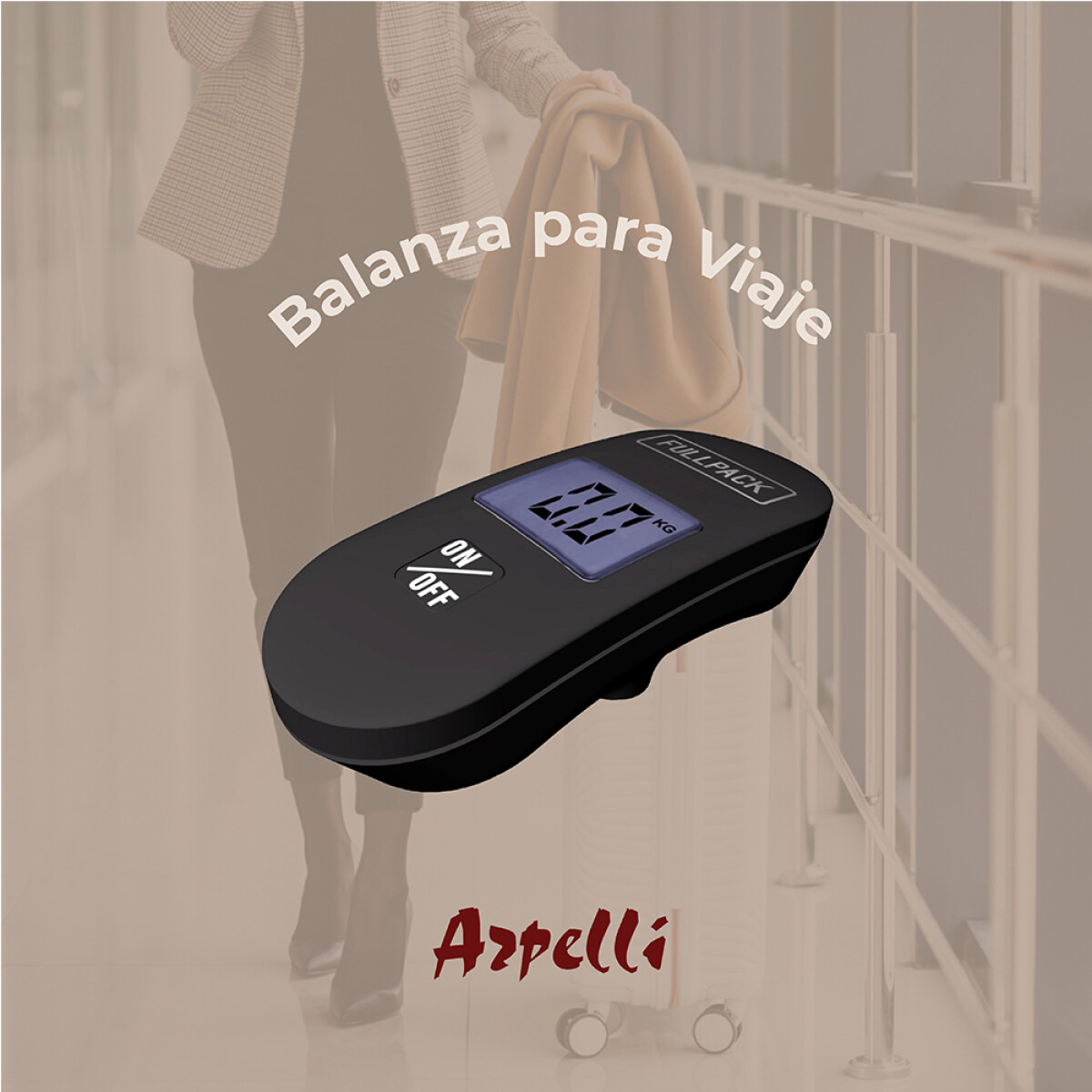 Balanza Digital Portátil Para Equipaje Y Envios - Negro 