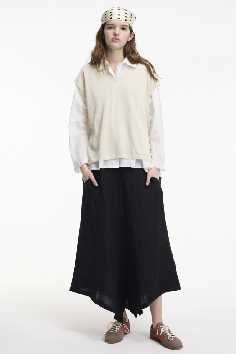 SWEATER SIN MANGAS Plata