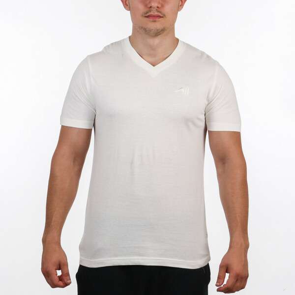 Austral Men's V Neck T-shirt - White Blanco