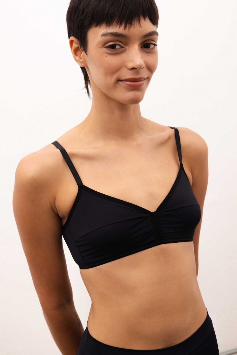 Soutien Comfort ECO – Copa soft sin aro, soporte amplio y adaptable Negro