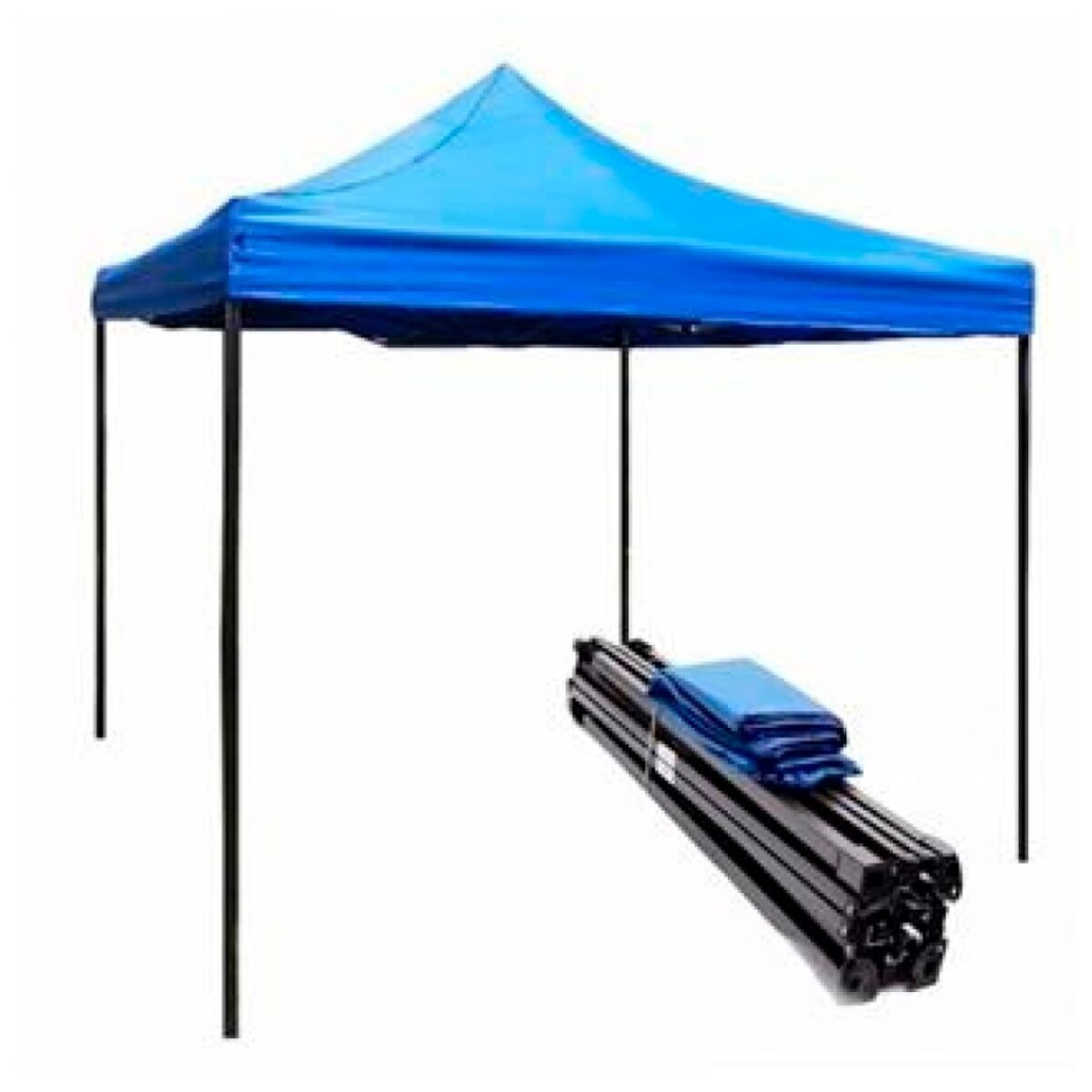 Gazebo Auto armable 3X3 Azul Estructura Meta 