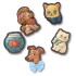Jibbitz Vintage Pets 5 Pack Multicolor