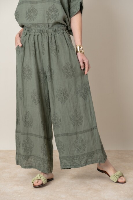 PANTALON SELENA Verde seco