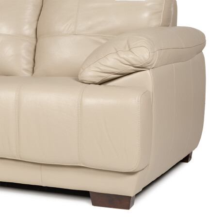 Sofá Tucson - Cuero Básico - 2 cuerpos 519 (Beige)
