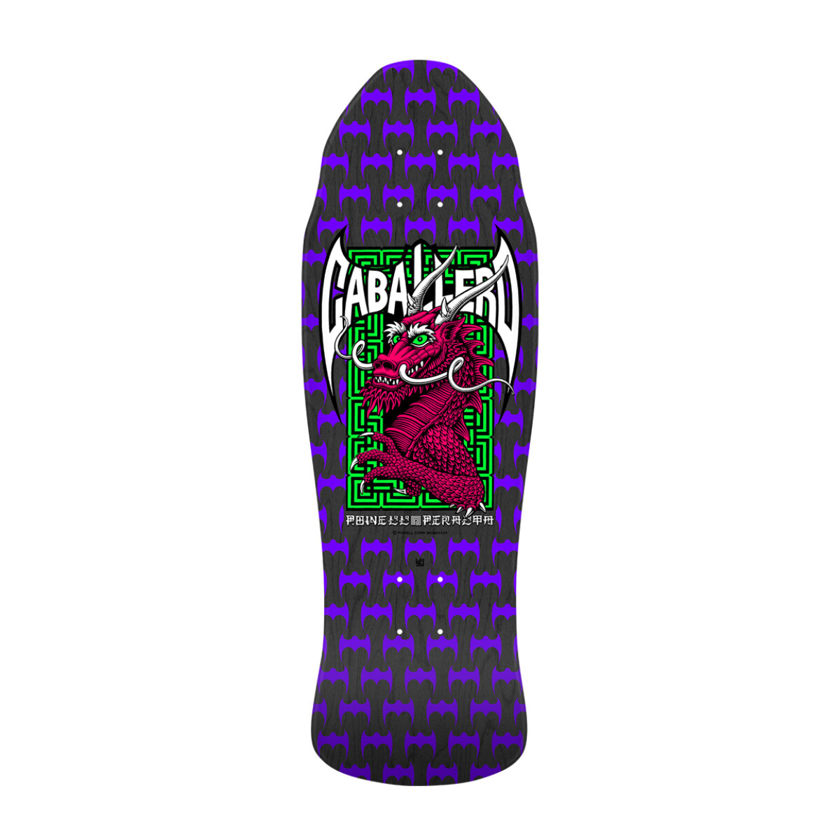 Powell Peralta Steve Caballero Street Reissue - Black Stain - 9.625 x 29.75" (Lija Incluida) 