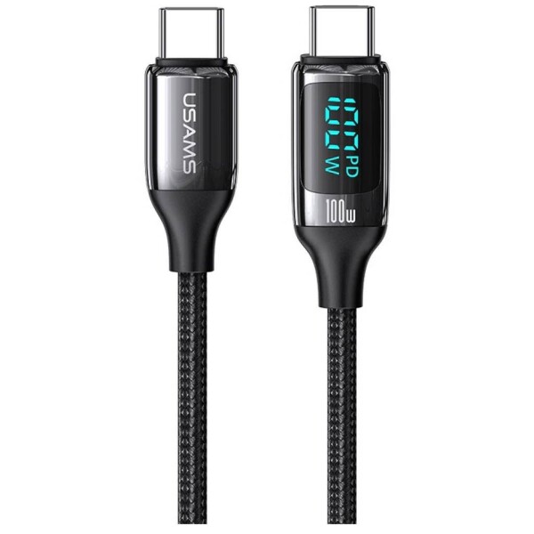 Cable Datos USB-C A Tipo C 100W 3M Pantalla LCD Carga Rapida — Atrix