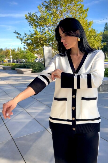 Cardigan Moorea Blanco