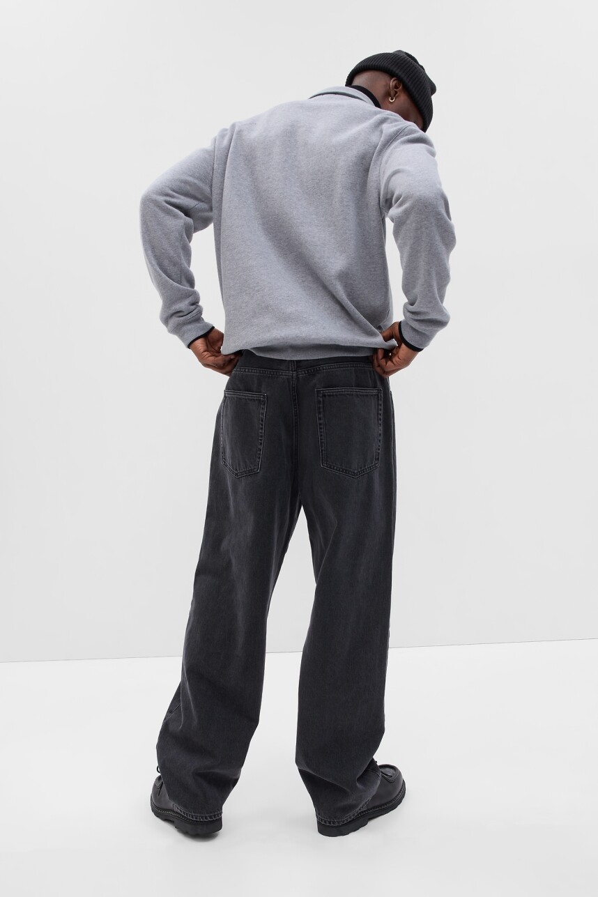 Jean Baggy Hombre Washed Black