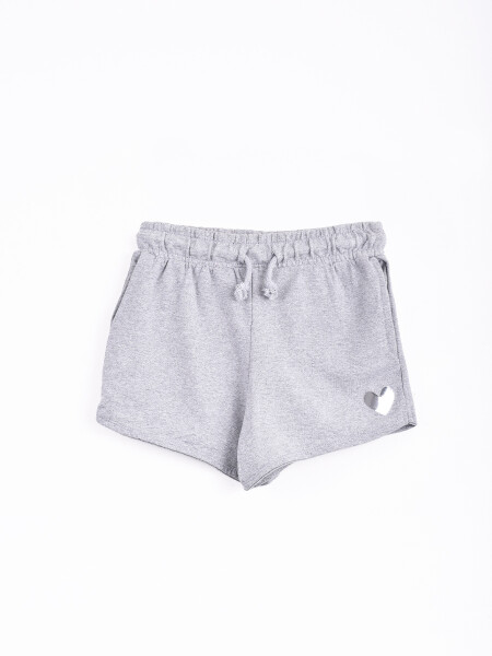 SHORT MARTI GRIS MELANGE M