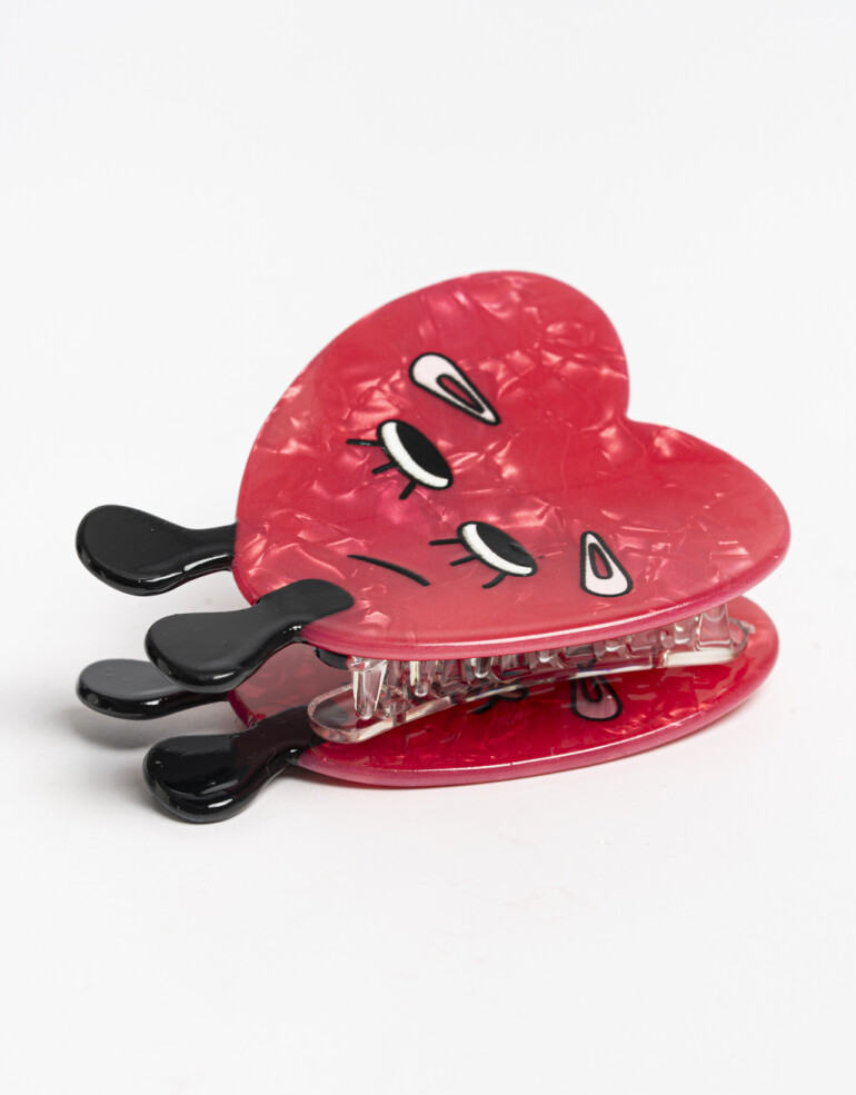 Broche Acrilico Broche Acrílico Broken Hearts - Rojo Medio