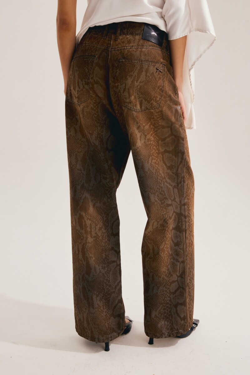 JEAN BAGGY SNAKE Marron