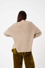 CARDIGAN TEJIDO CON LUREX Beige