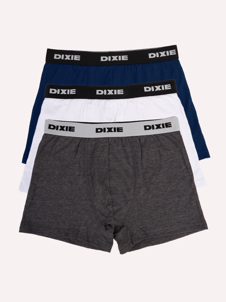 BOXER TALILLOSS27 DIXIE - Blanco/gr Osc/navy 
