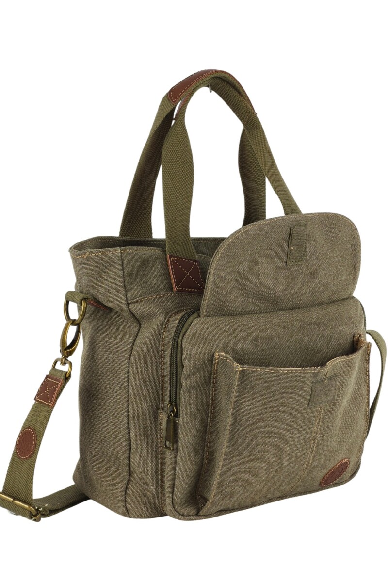 Bolso de lona cartera Verde