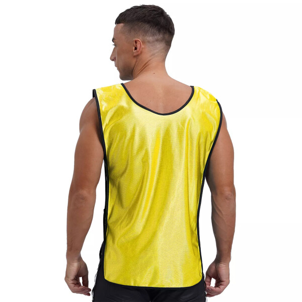 Chaleco Entrenamiento Deportes Futbol Adultos Unisex Fitness Variante Color Amarillo