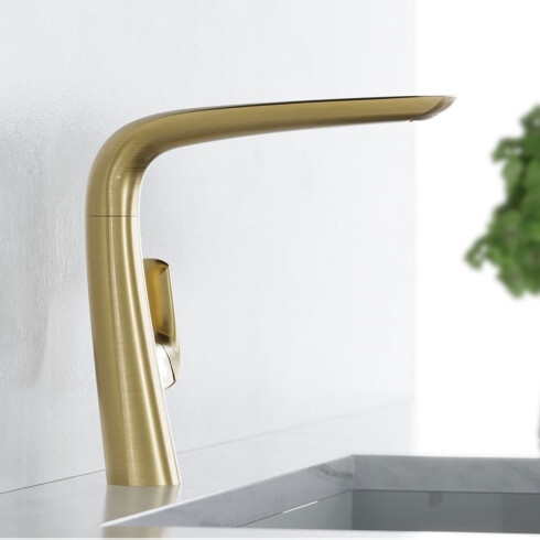 Griferia De Cocina Monocomando Linea Epuyen Fv DORADO-BRUSHED GOLD
