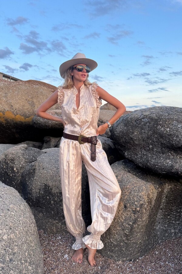 Conjunto Plisado Crudo