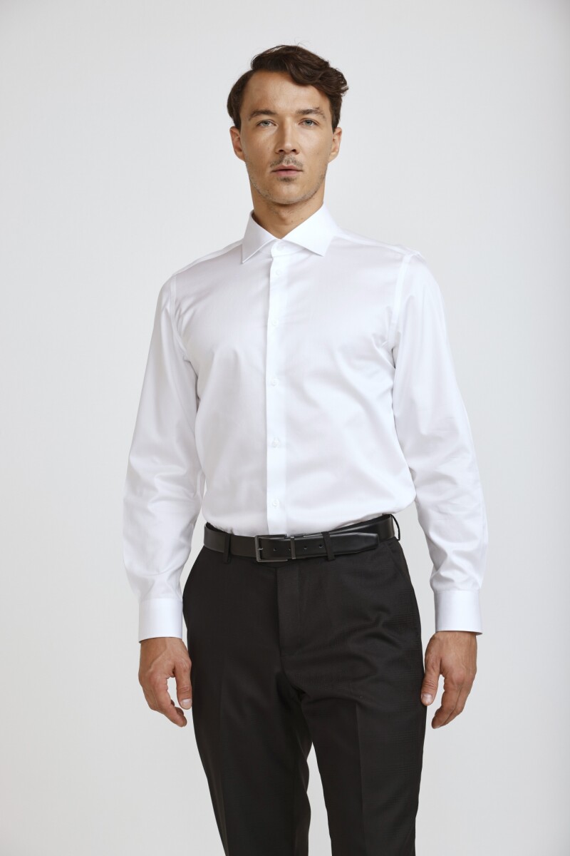 Camisa Guarnieri Premium - BLANCO LISO 