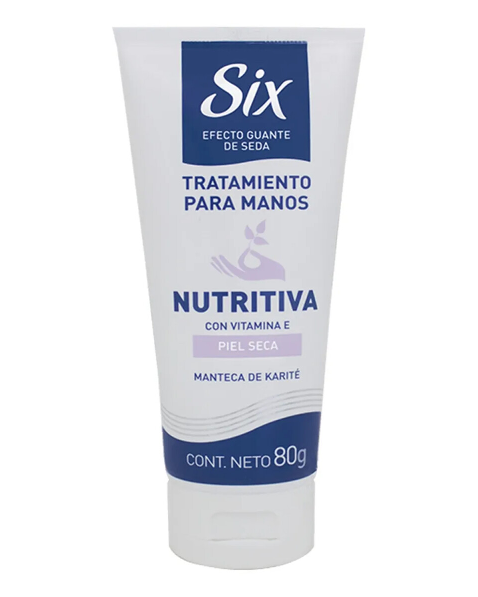 Crema para manos antiage y nutritiva Six 80gr - Manteca de Karite 