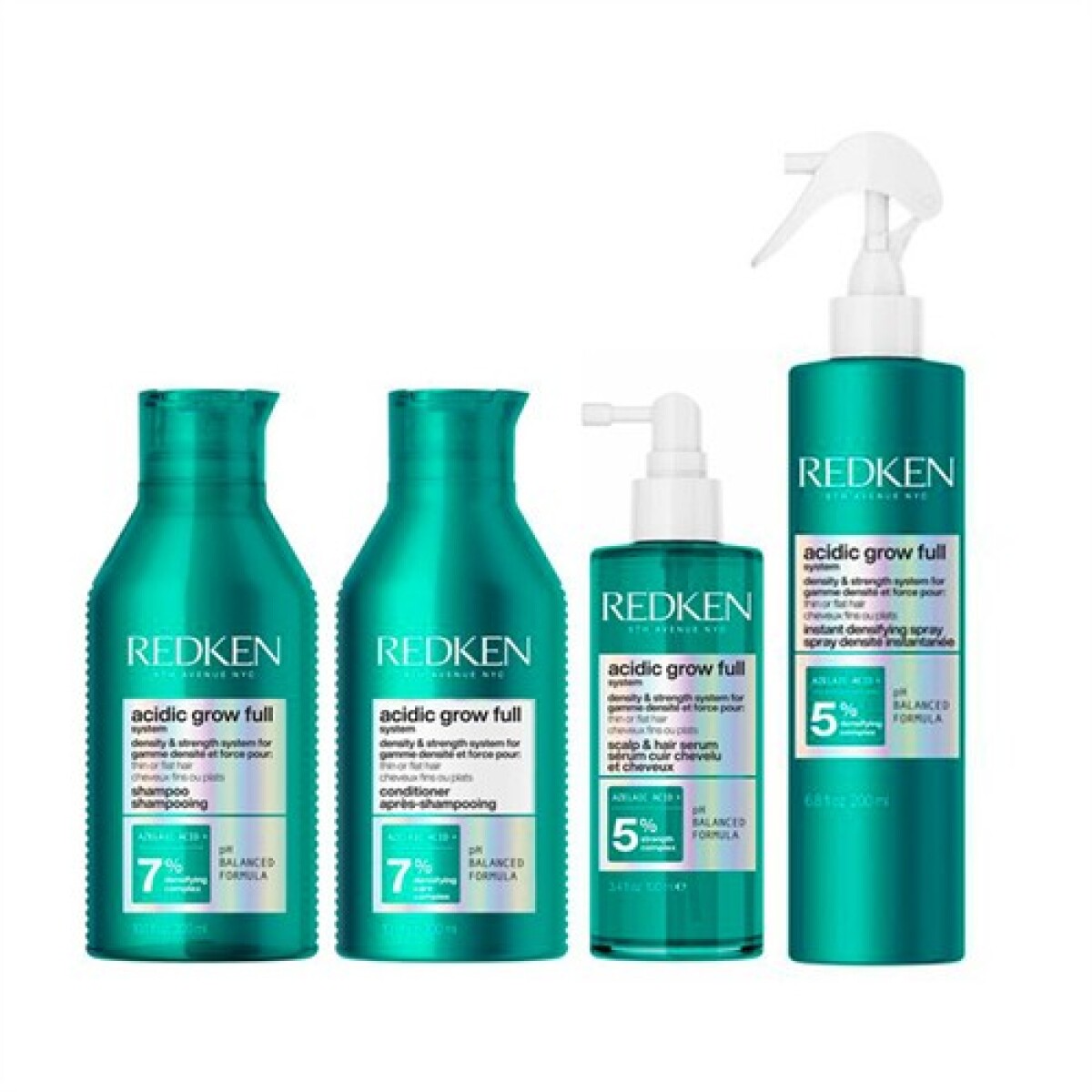 Redken Acidic Grow Full System Shampoo + Aco + Sérum + Spray 