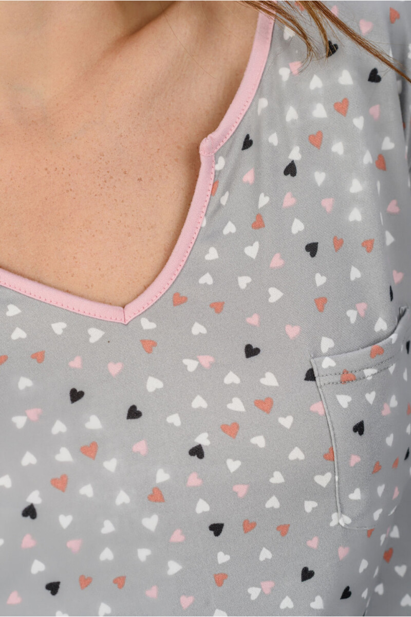 PIYAMA ESTAMPADO GRIS