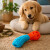 Juguete Morder Perros Gatos Limpieza Dental Golosinas Premio Color Celeste Naranja