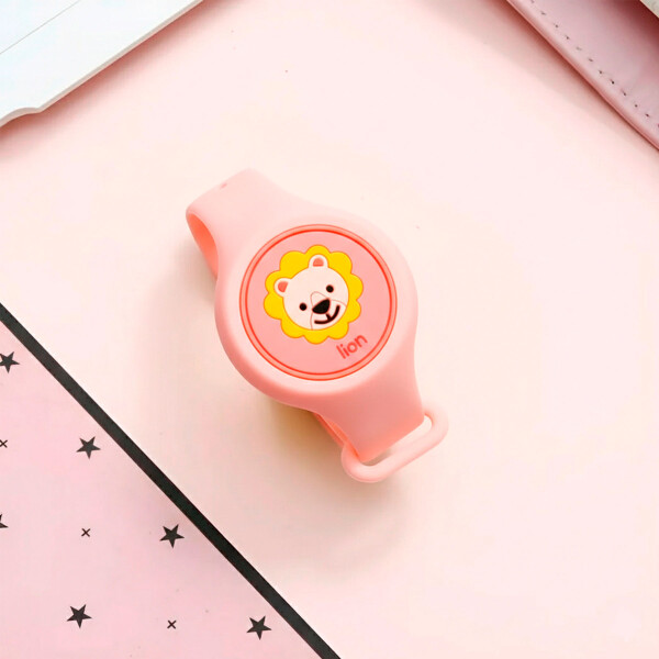 Pulsera Niños Anti Mosquitos Repelente Citronela Infantil Color Rosa