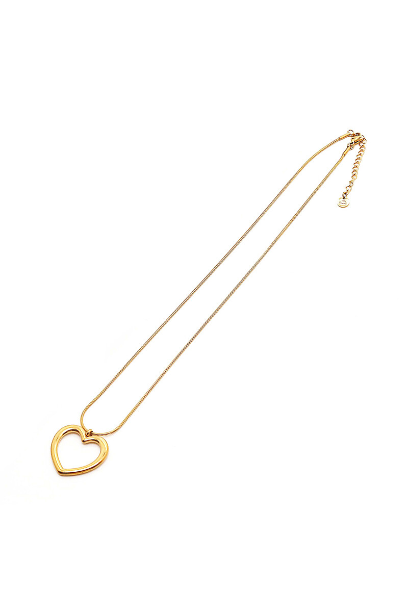 Collar Corazon Oreiro dorado