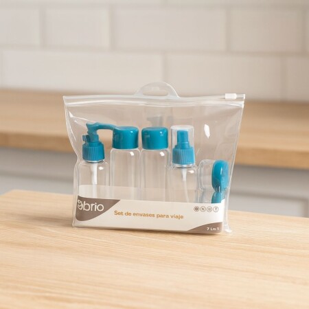 SET 7 EN 1 BOTELLAS PARA VIAJE BRIO SET 7 EN 1 BOTELLAS PARA VIAJE BRIO