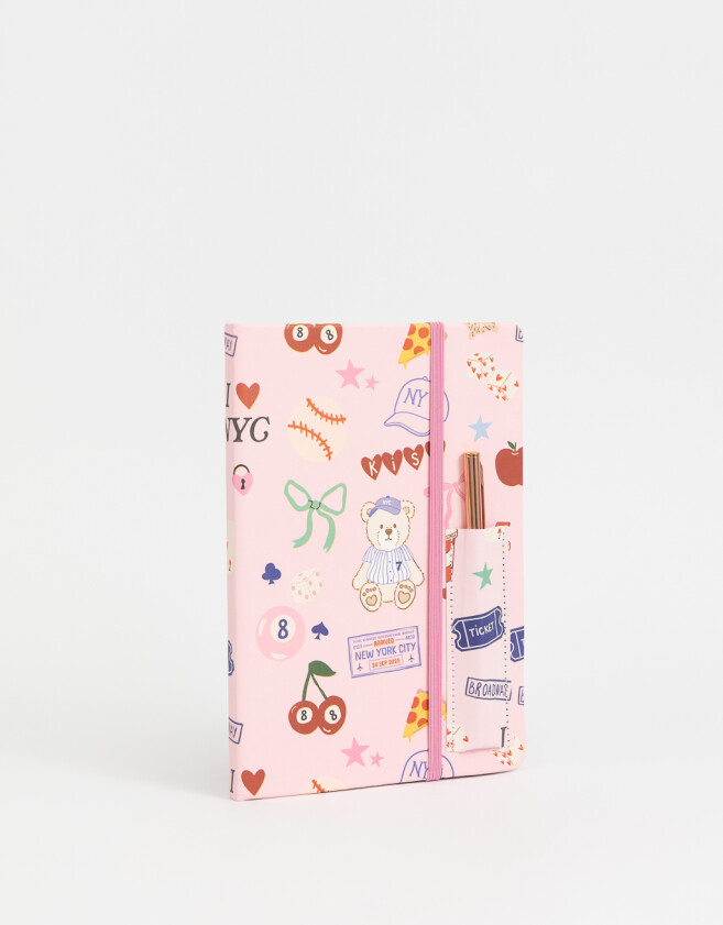 Librería Sets Estampados Set De Cuaderno A5 Y Lápicera - Combinacion Multicolor