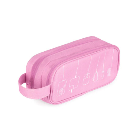 Organizador para cables rosado doble cierre Sc