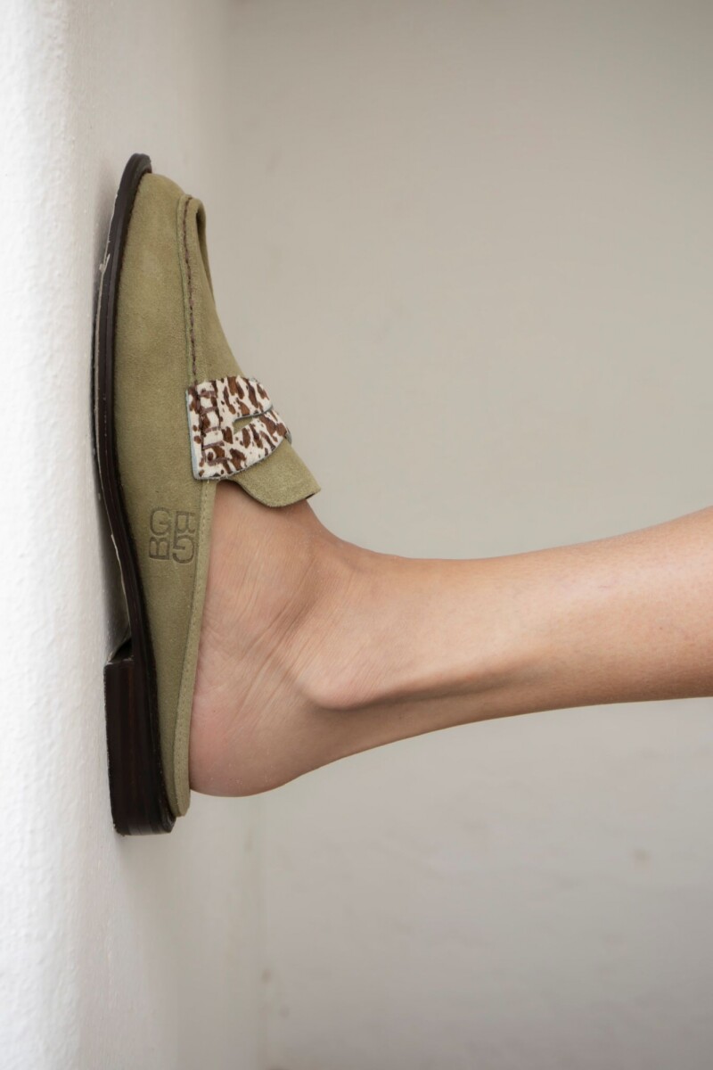 Mocasin mule Brezza Verde