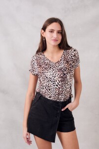 Remera Animal Print Multi